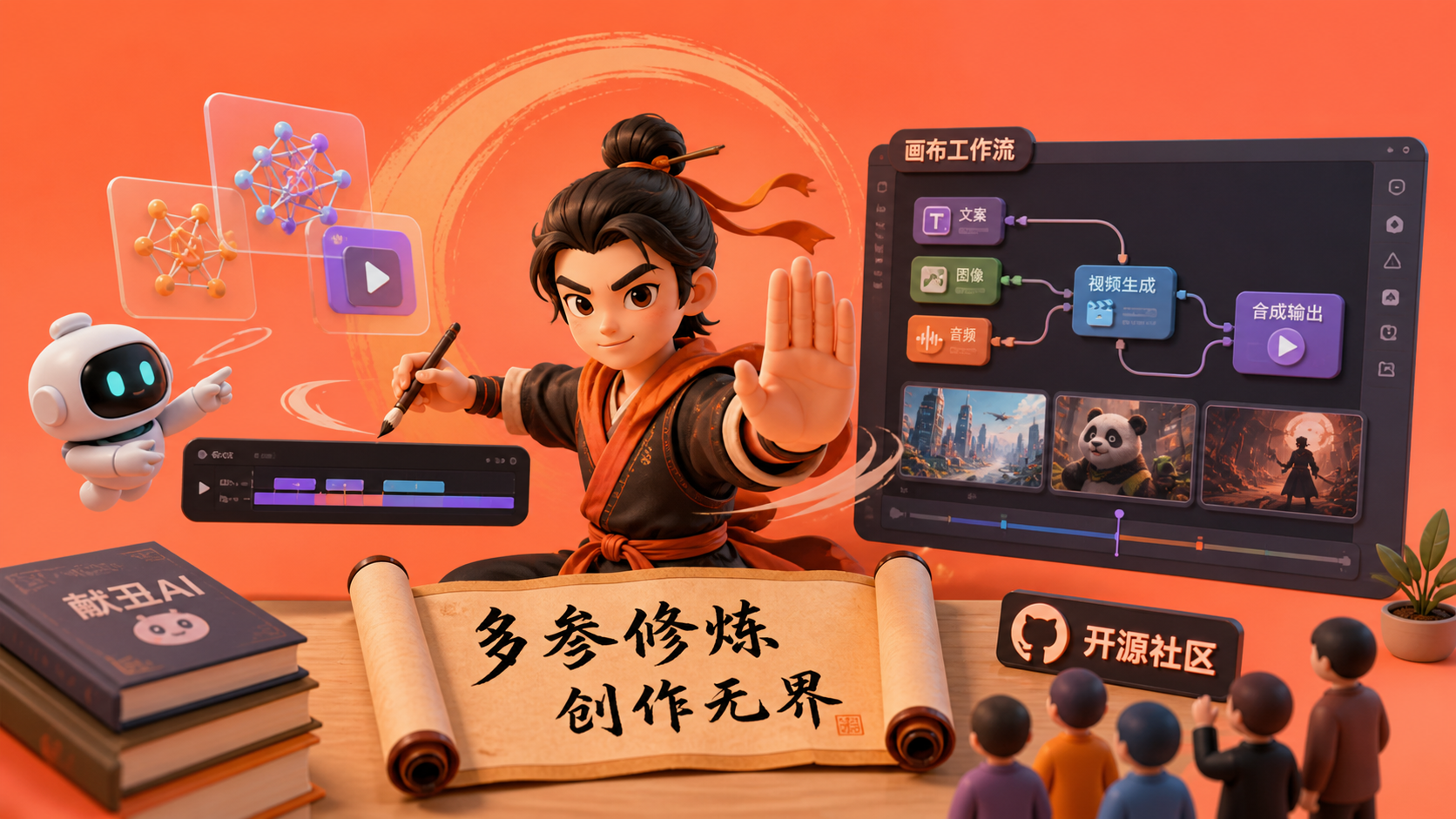 停！别再当AI的打工仔了——多参创作武林秘籍封面图