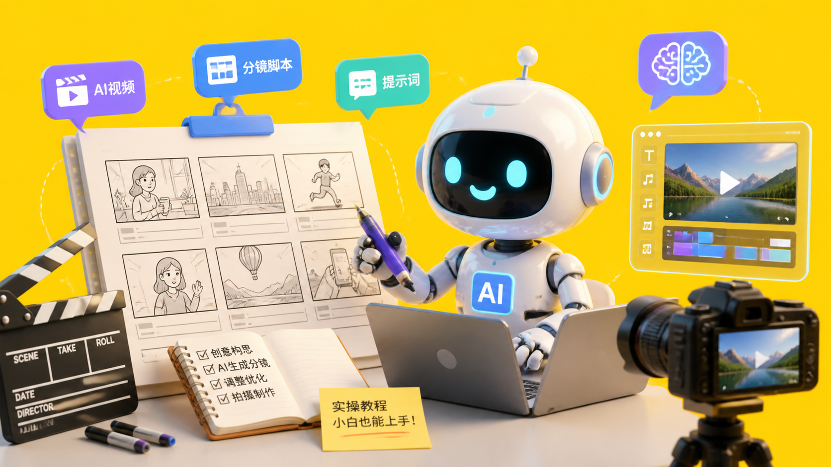 分镜脚本不会写？AI当你的编剧小助理！封面图